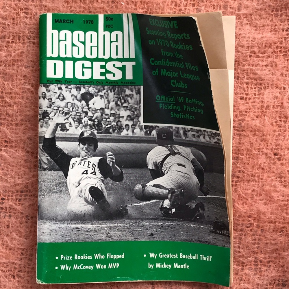 1970 BASEBALL DIGEST Magazine Scouting Report